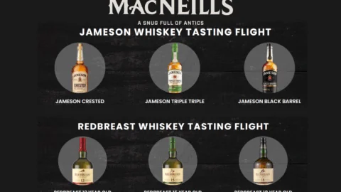 Menu graphic showing 