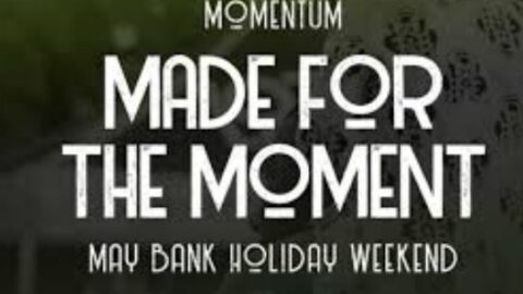 Momentum event poster for May Bank Holiday weekend offering vibrant experiences at our luxurious hotel.